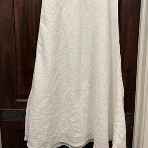 BANANA REPUBLIC White Linen Maxi Skirt-Size 6